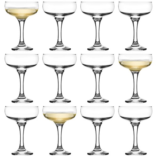 Misket glass champagne saucers - glass,