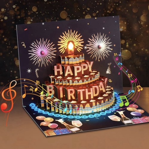 Musical birthday cards pop - birthday, up