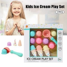 17Pcs Kids Ice Cream Play Set