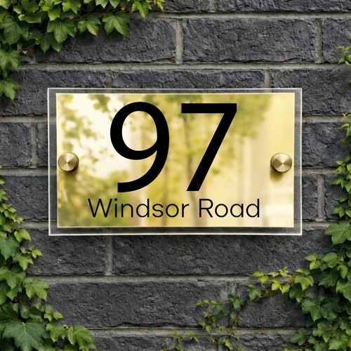House number plaques - house,