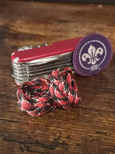 Paracord Scout Woggle Red