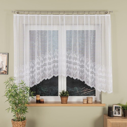 Jardiniere net curtain white