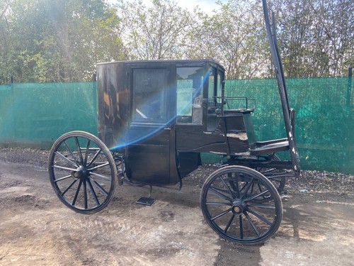 Brougham vintage horse - brougham, drawn