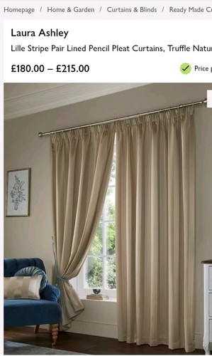 Laura ashley lined curtains - lined, 2