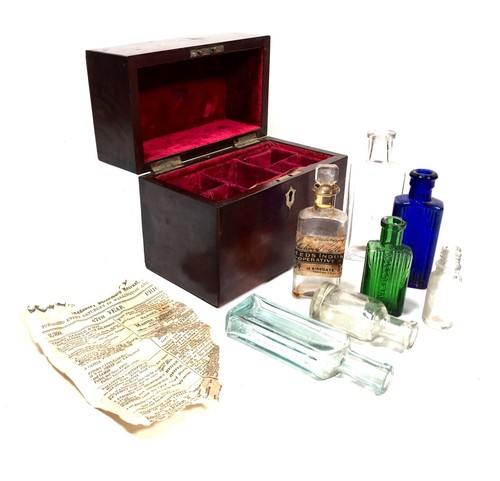 Antique mahogany apothecary - antique,