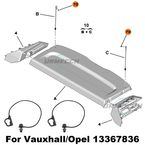 Rear parcel shelf string - parcel,