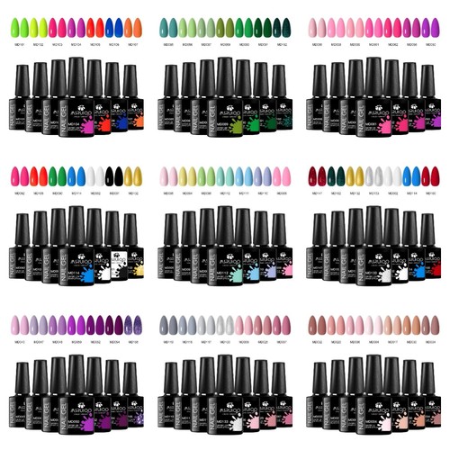 7pc nail gel - polish, uv