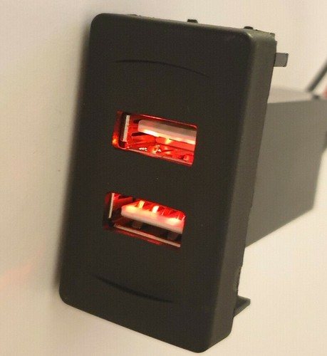 Usb charger red dual - charger,