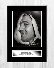 Rocky Marciano 1 boxing reproduction Signed a4 poster choice of frame