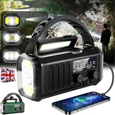 10000 mAh Wind Up Solar Radio