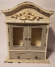 VINTAGE~WOOD DRAWER~ Miniature China Cabinet SHELF~SHABBY CHIC~SHADOW BOX