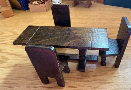Doll house furniture vintage