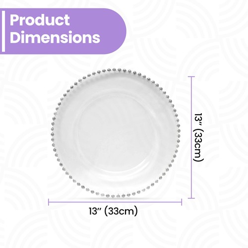 Charger plates round - 13", |