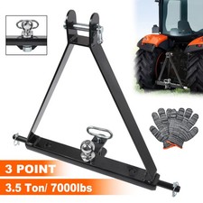 3 Point Linkage Tow Hitch Tractor Receiver Quick Hitch Adapter CAT1 7000lbs 3.5t