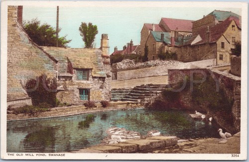 Swanage vintage postcard old - swanage,