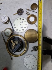 Job Lot Of Antique Clock Parts