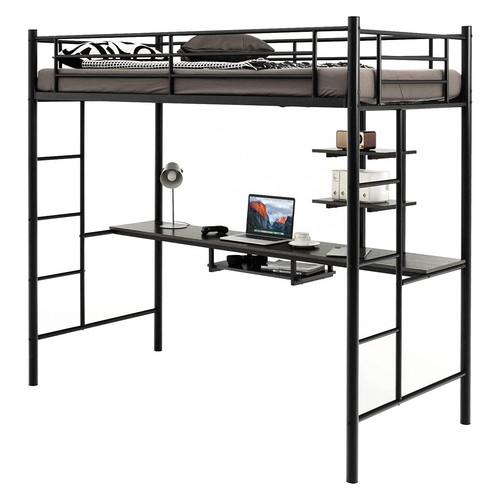 Metal bunk bed - bunk, high