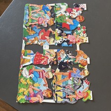 Vintage embossed die cut paper