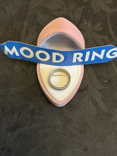 Titanium mood ring - titanium, size