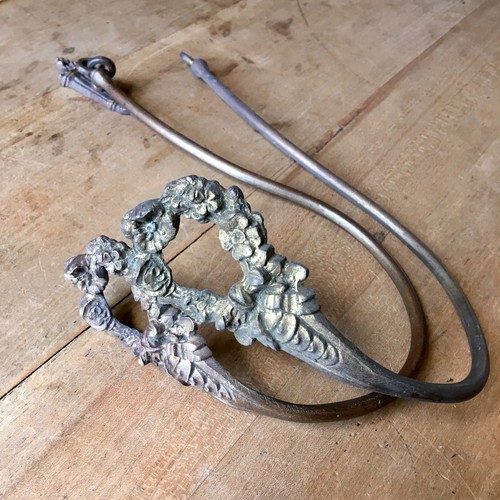 Antique brass curtain tie - curtain,