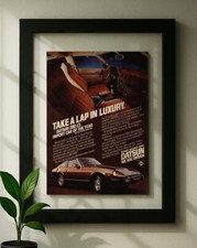 Floating Frame Datsun 280ZX Original Print Vintage Ad Framed