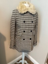 Womens houndstooth coat with
