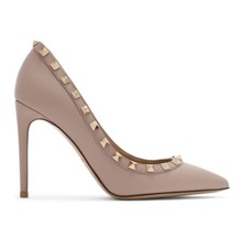 Valentino Rockstud heels court shoes rockstud 100 NUDE New w/o box 41 uk7 *sk
