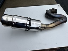 HONDA CBR1000RR FIREBLADE 08-15 350mm ROUND STAINLESS BSAU SILENCER EXHAUST KIT