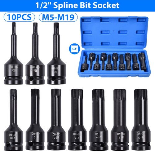 10x drive spline - cr-mo, 1/2”
