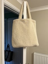 Primark Cream Fleece Tote Bag