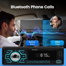 Single DIN Car Stereo With Bluetooth Radio Handfree Call/FM/USB/TF Card/AUX in