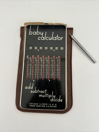 Vintage baby calculator adding - vintage,