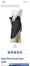 Denny Black Wrap over Apron
