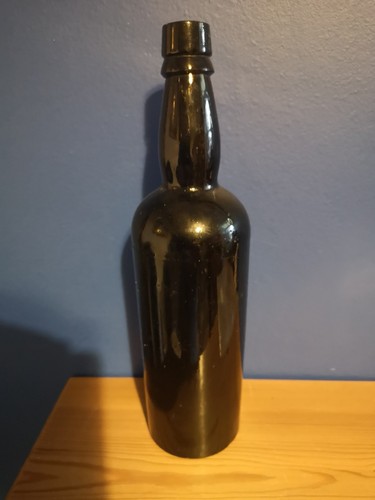 Vintage dark glass bottle - vintage,