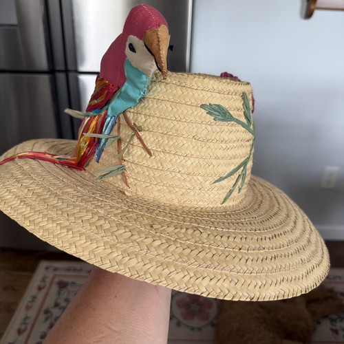 Vintage straw parrot head - vintage,