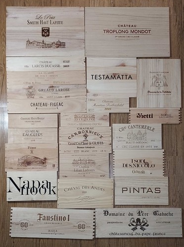 Assorted wine crate - crate, panels