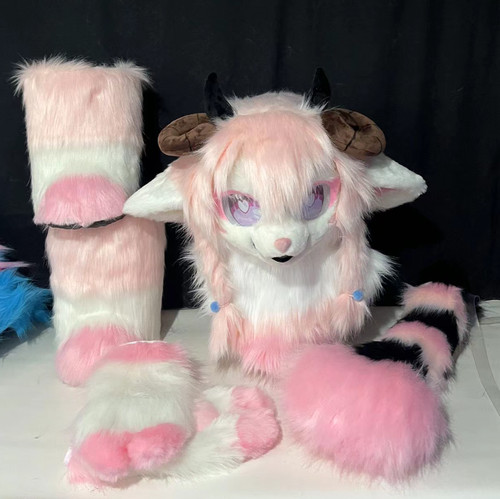 Fursuit long fur husky fox - fursuit,