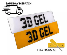 3D GEL CUSTOM DOMED RESIN NUMBER PLATES 100% MOT ROAD LEGAL PREMIUM