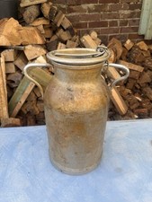 vintage French Aluminium Milk
