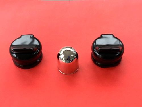 Chrome plastic towball - plastic, cover