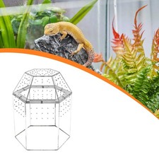 Reptile Terrarium Jumping Spiders Enclosure Clear for Frog Tarantula Turtle