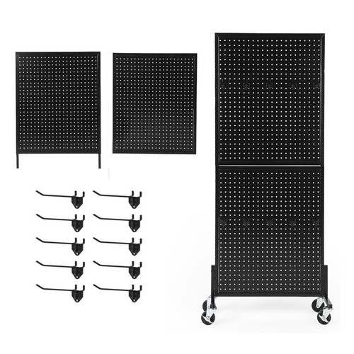 Metal pegboard display stand - metal,