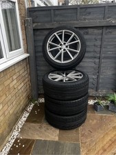 Set of 4 Original Audi 20" OEM Alloy Wheels + Slightly Worn Vigorous Hifly Tyres