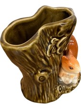 Sylvac Squirrel Planter Decorative Ceramic Forest Design Collectible Ornament