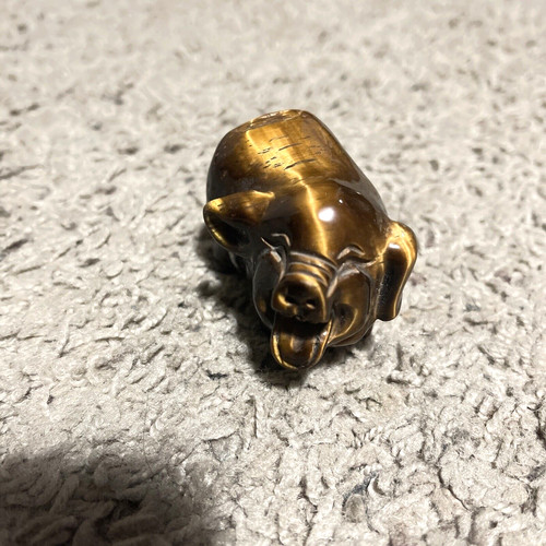Hand carved tiger - 2”, tiger's