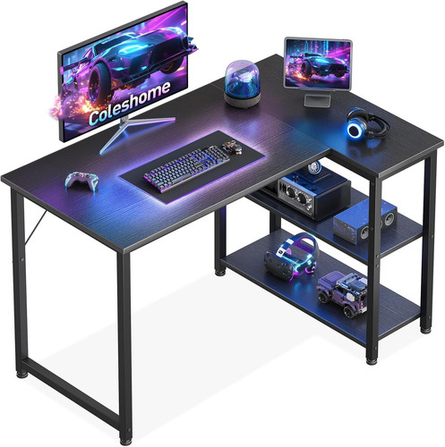 Shaped gaming desk - shaped,