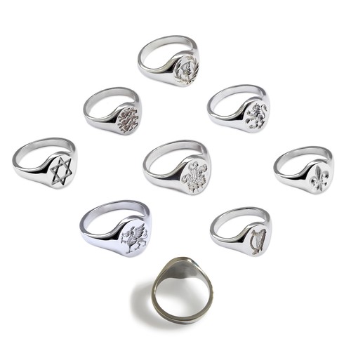 New engraved signet rings 925 - new,