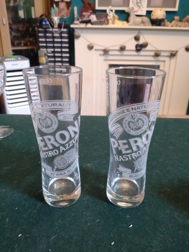 Peroni half pint glass - peroni, new