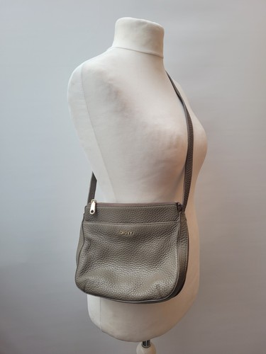 Dkny taupe pebble genuine - dkny,