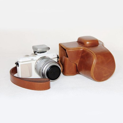 Leather camera case bag grip - case,